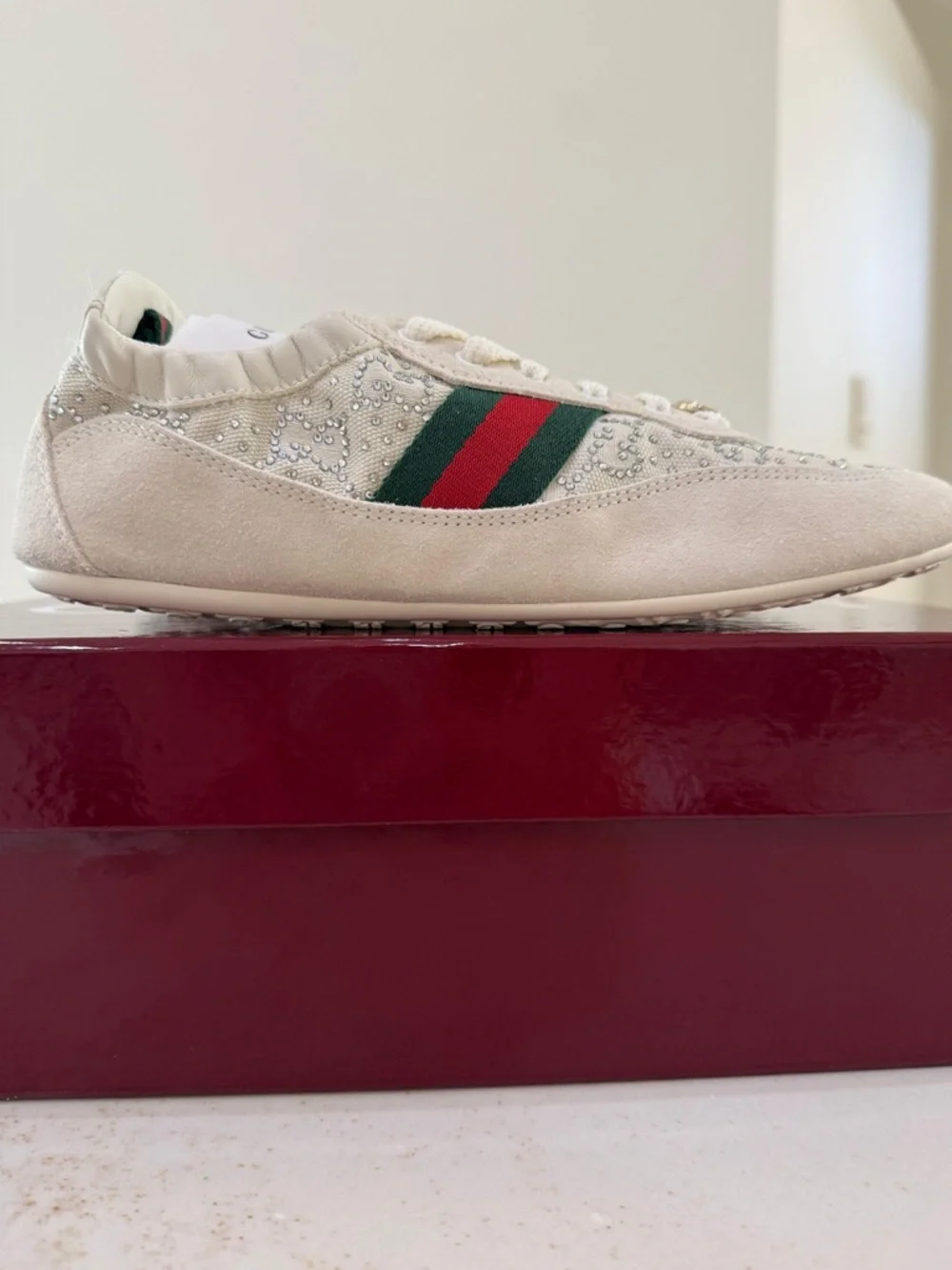 Women’s Gucci Shift GG Crystal sneaker - Picture 6 of 8